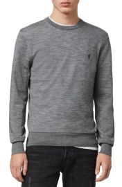 AllSaints Mode Slim Fit Wool Sweater in Black at Nordstrom