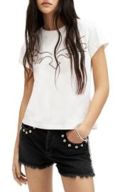 AllSaints Randal Anna Embroidered Cotton T-Shirt at Nordstrom