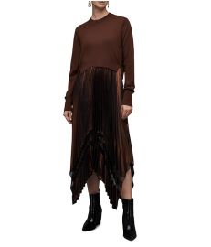 AllSaints Sadie Foil Dress com at Zappos