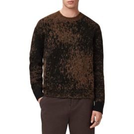 AllSaints Storm Alpaca Blend Crewneck Sweater in Brown at Nordstrom Rack at Nordstrom Rack
