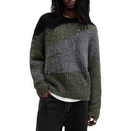 AllSaints Sur Colorblock Alpaca Blend Sweater at Nordstrom