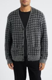 AllSaints Zain Houndstooth Cardigan at Nordstrom