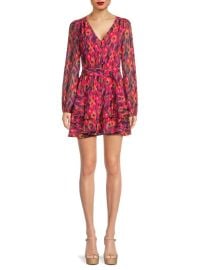 Allison New York Ikat Belted Mini Dress at Saks Off 5th