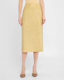Allora Beaded Midi Skirt at Neiman Marcus