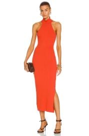 Alloy Rib Sleeveless Turtleneck Midi Dress by The Range at Forward