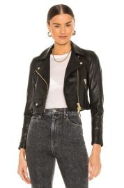 Allsaints Elora Biker Jacket In Black at Revolve