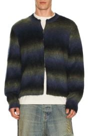 Allsaints Halley Cardigan In Blue Grey Black at Revolve