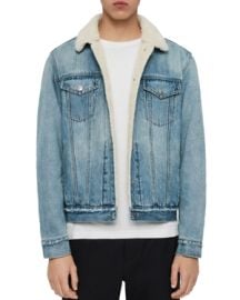 Allsaints Ilkley Sherpa Lined Denim Jacket at Bloomingdales