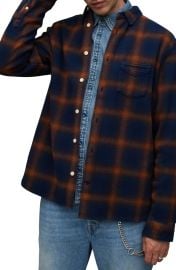 Allsaints Jacksonville Flannel Button Up Shirt at Nordstrom Rack