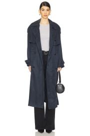 Allsaints Linnie Trench In Blueberry Blue at Revolve
