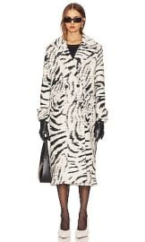 Allsaints Mabel Mono Coat In Black White at Revolve