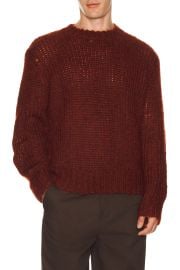 Allsaints Myles Crew Neck Sweater In Rust Red at Revolve