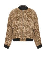 Allsaints Rev Tour Bomber Jacket In Leopard Black at Revolve