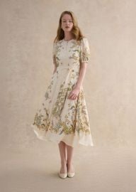 Alma Paisley Silk Dress Hobbs US at Hobbs
