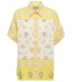 Almais - Catalina floral cotton and linen shirt at Mytheresa