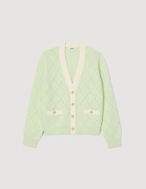 Almon Two-tone cardigan - Sweaters Cardigans Sandro Paris at Sandro