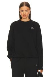 Alo Accolade Crew Neck Pullover Sweatshirt at Revolve