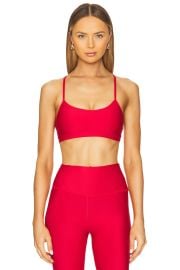 Alo Airlift Intrigue Bra In Bold Red at Revolve