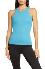 Alo Aspire Rib Tank in Black Size X-Small at Nordstrom