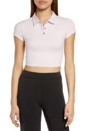 Alo Choice Crop Polo Shirt at Nordstrom