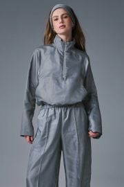 Alo Cropped Afterglow Pullover at Alo Yoga