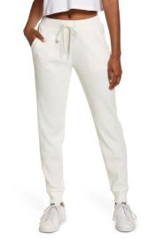 Alo Muse Ribbed High Waist Sweatpants in Black Size X-Small at Nordstrom