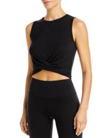 Alo Yoga Cover Twist-Front Cropped Tank    Bloomingdales at Bloomingdales