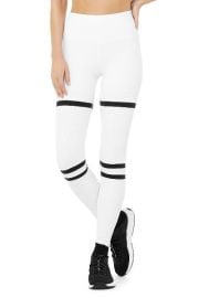 Alo Yoga High Waist Stripe Leggings at Alo Yoga