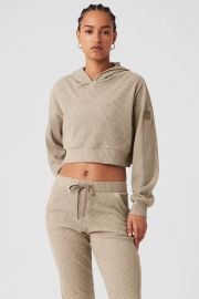 Alo Yoga Muse Ribbed Hoodie Sweatshirt at Alo Yoga