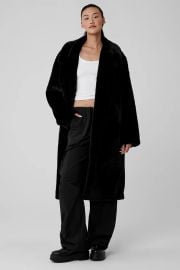 Alo Yoga Oversized Faux Fur Trench Coat at Alo Yoga