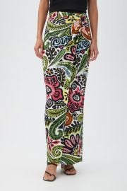 Alodia Tie-Front Maxi Skirt - Cheeky Tiki at Trina Turk