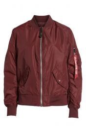 WornOnTV: Roxy’s burgundy bomber jacket on Almost Family | Emily Osment ...