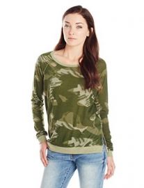 Alternative Womenand39s Locker Room Pullover Paintbrush Camo Small at Amazon