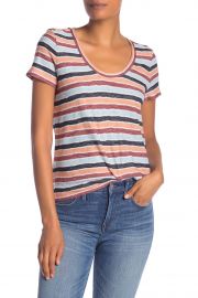 Alto Striped Scoop Neck Tee at Nordstrom Rack