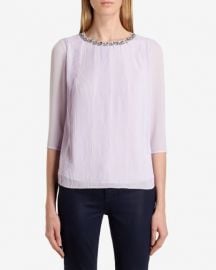 Altrr Blouse in Light Purple by Ted Baker at Ted Baker