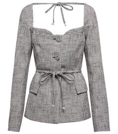 Altuzarra - Aphelion gingham tweed jacket at Mytheresa