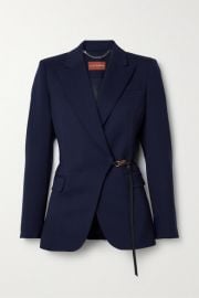 WornOnTV: Meghan’s navy belted blazer on The View | Meghan McCain ...