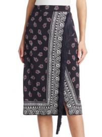 Altuzarra - Jude Bandana-Print Fringed Skirt at Saks Fifth Avenue