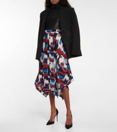 Altuzarra - Sousanna printed silk midi skirt at Mytheresa