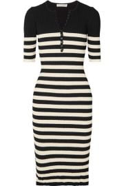 Altuzarra - Sunday striped ribbed stretch-knit midi dress at Net A Porter