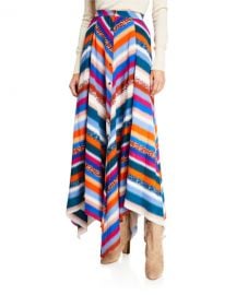 Altuzarra Aquarius Striped Silk Skirt at Neiman Marcus