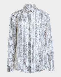 Altuzarra Chika Silk Button Front Top at Neiman Marcus