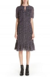 Altuzarra Floral Print Ruffle Hem Dress at Nordstrom