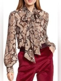Altuzarra For Target Tops Altuzarra Snake Print Blouse Xs Great Poshmark at Poshmark