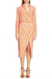 Altuzarra Gingham Print Silk Shirtdress   Nordstrom at Nordstrom