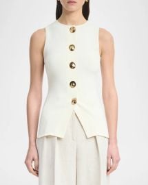 Altuzarra Happer Button Front Top at Neiman Marcus