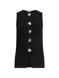 Altuzarra Happer button-up Sleeveless Top Black at Farfetch