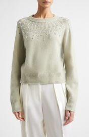 Altuzarra Harold Embellished Virgin Wool Sweater at Nordstrom