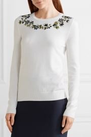 Altuzarra Hermoine embellished merino wool sweater at Net A Porter