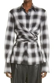 Altuzarra McKenna Plaid Wrap Top at Nordstrom